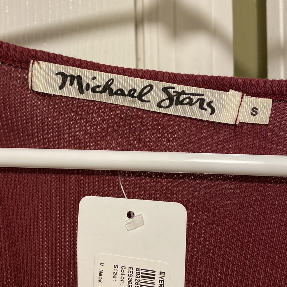 Michael Stars Ribbed Top - Picture 3 of 4